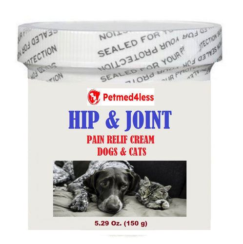 HIP & JOINT PAIN RELIEF CREAM FOR PETS - DOGS AND CATS - MADE IN USA