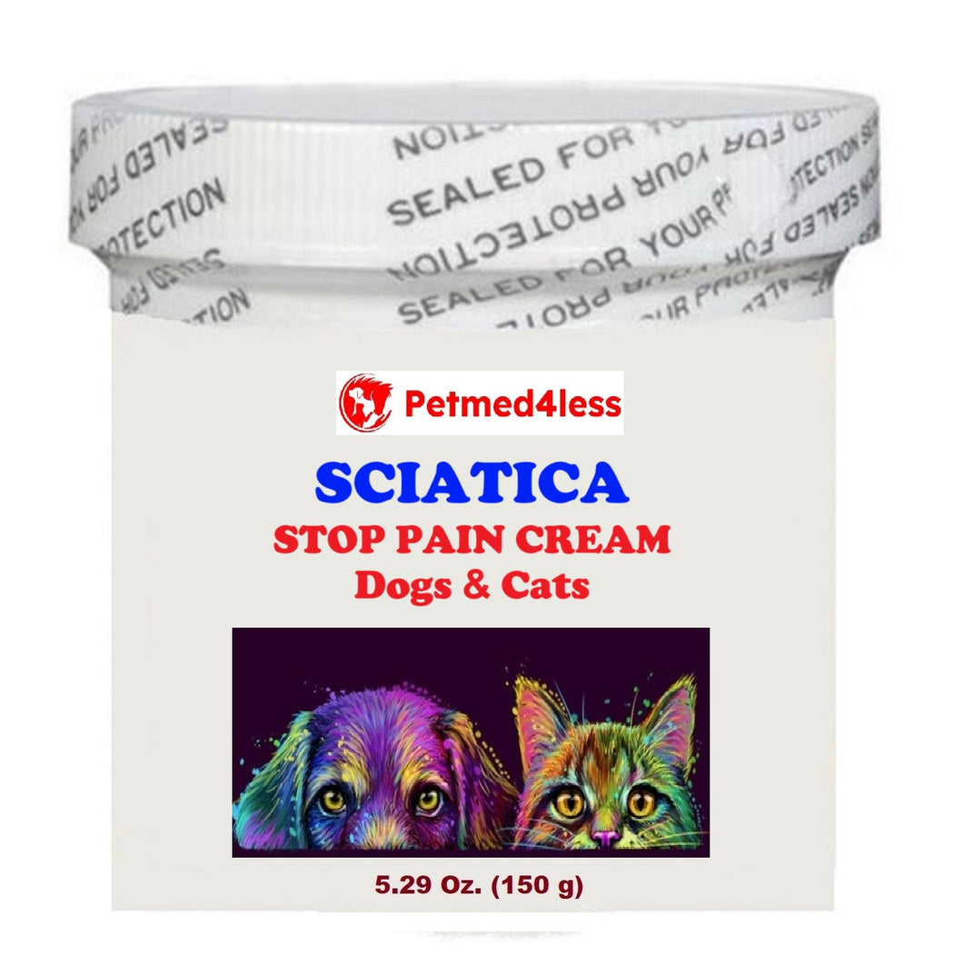 STOP SCIATICA PAIN CREAM FOR DOGS AND CATS - STRONGEST SCIATICA PAIN KILLER FOR PETS - MADE IN USA