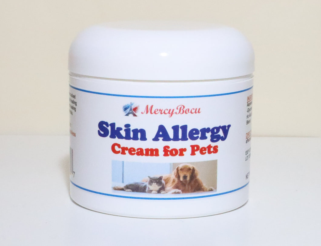 GET RID OF SKIN ALLERGY CREAM FOR DOGA & CATS - REDUCE SKIN ALLERGIES ON PETS - MADE IN USA
