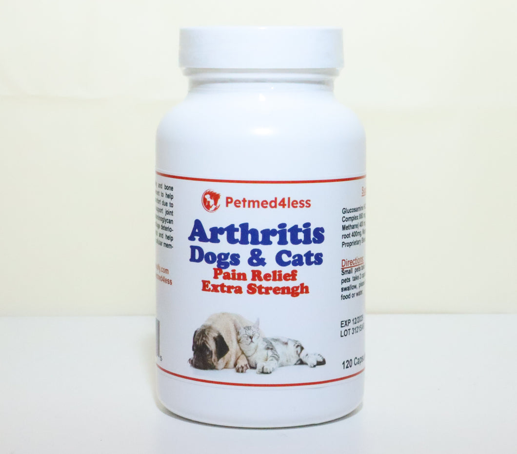 ARTRITIS PARA EL DOLOR EN PERROS Y GATOS- MADE IN USA 120 CAPS
