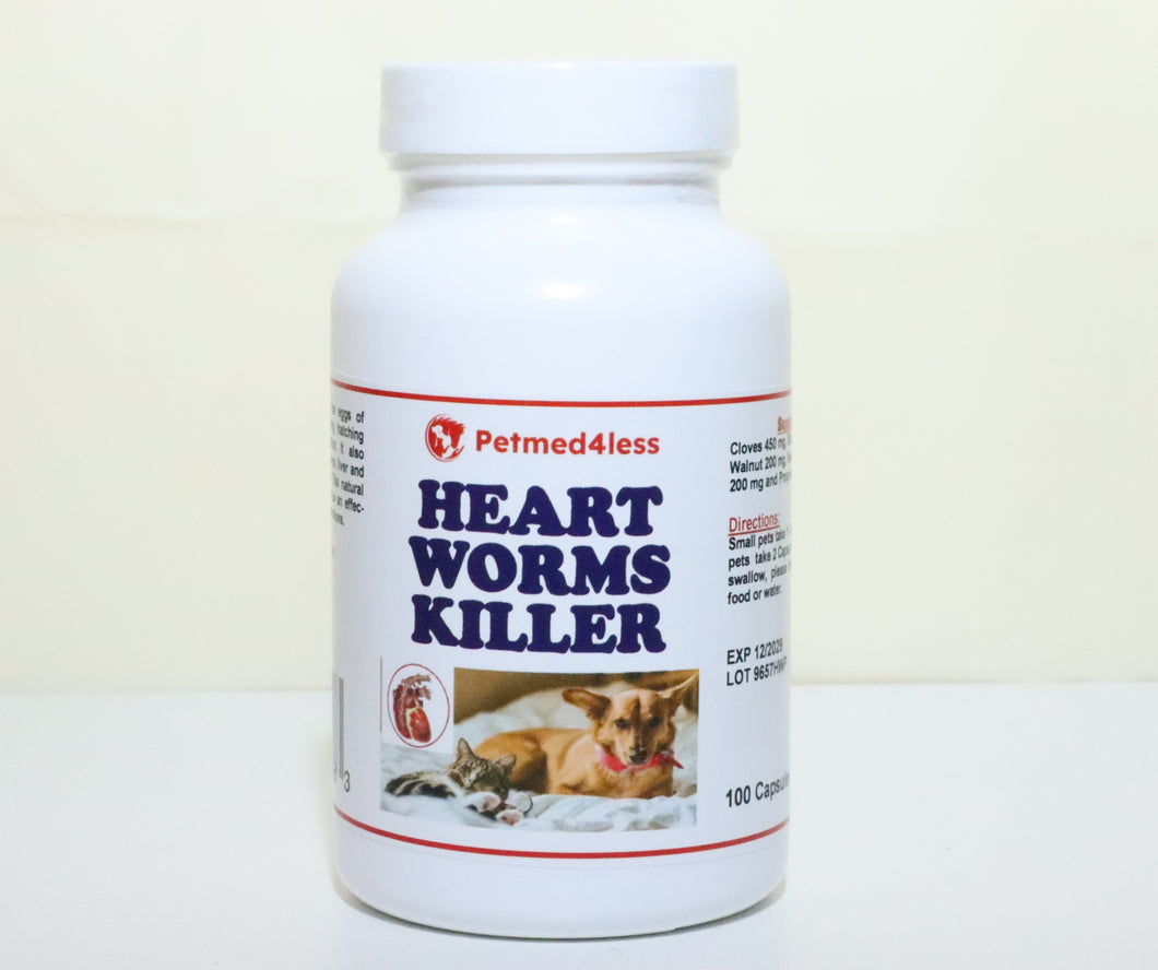 ELIMINA LOS GUSANOS DEL CORAZON EN PERROS Y GATOS - MATAR LOS PARASITOS Y GUSANOS DEL CORAZON PEROS Y GATOS - MADE IN USA