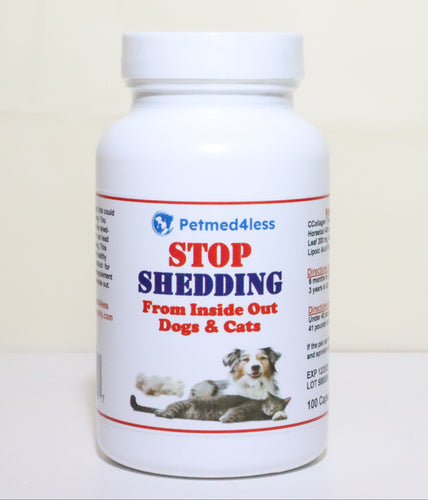 STOP HAIR SHEDDING FOR DOGS AND CATS NATURALLY - PREVENT HAIR SHEDDING ON PETS - MADE IN USA