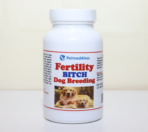 DOG BREEDING - FERTILITY DOG FEMALE -  BITCH DOG FERTILITY (120 Capsules - Made in USA)