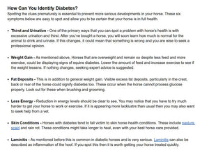 BAJAR LOS NIVELES DIABETES EN CABALLOS - REBAJAR LOS NIVELES DE AZUCAR EN CABALLOS - Made in USA