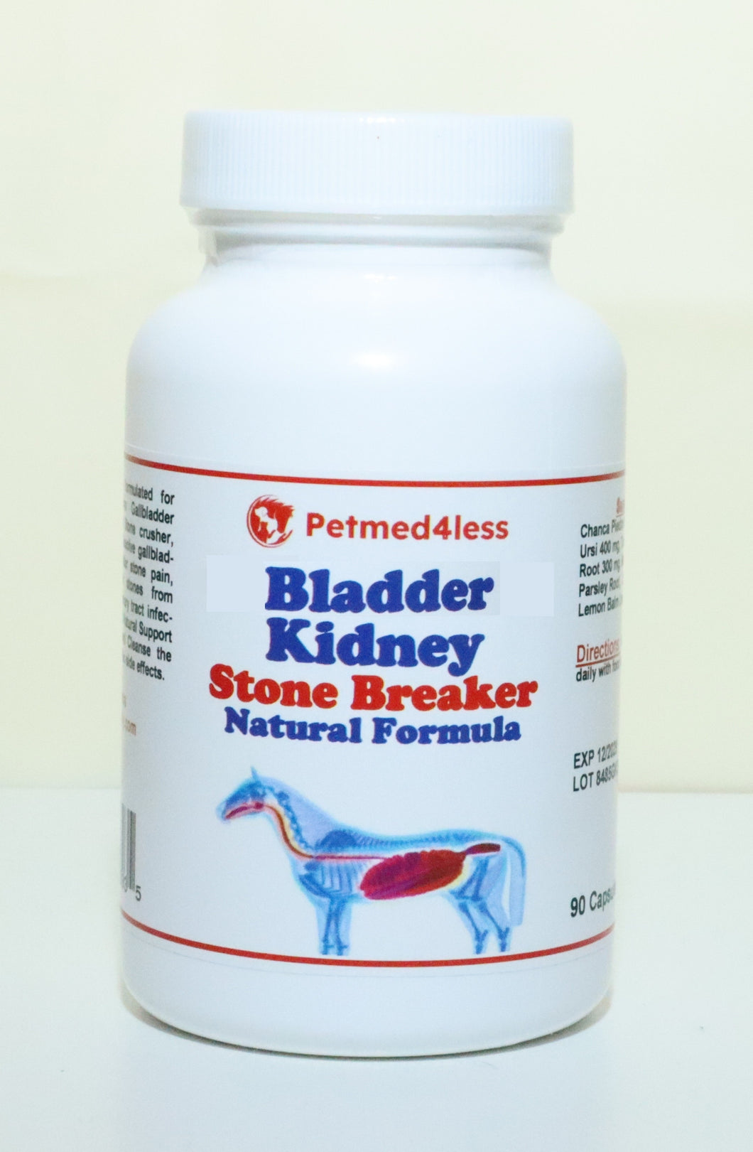 GET RID OF KIDNEY & BLADDER STONES IN HORSES - DESTROY AND FLUSH THEM OUT - MADE IN USA
