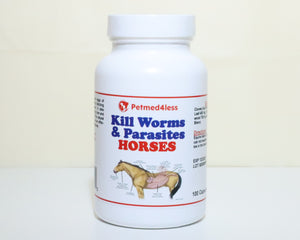 ELIMINA PARASITOS Y GUSANOS INTESTINALES EN CABALLOS  - mata parasitos & gusano en caballos - Made in  USA