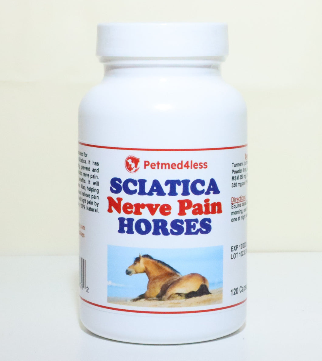 STOP SCIATICA NERVE PAIN FOR HORSES (EQUINE) - STRONGEST SCIATICA PAIN KILLER IN HORSES - MADE IN USA