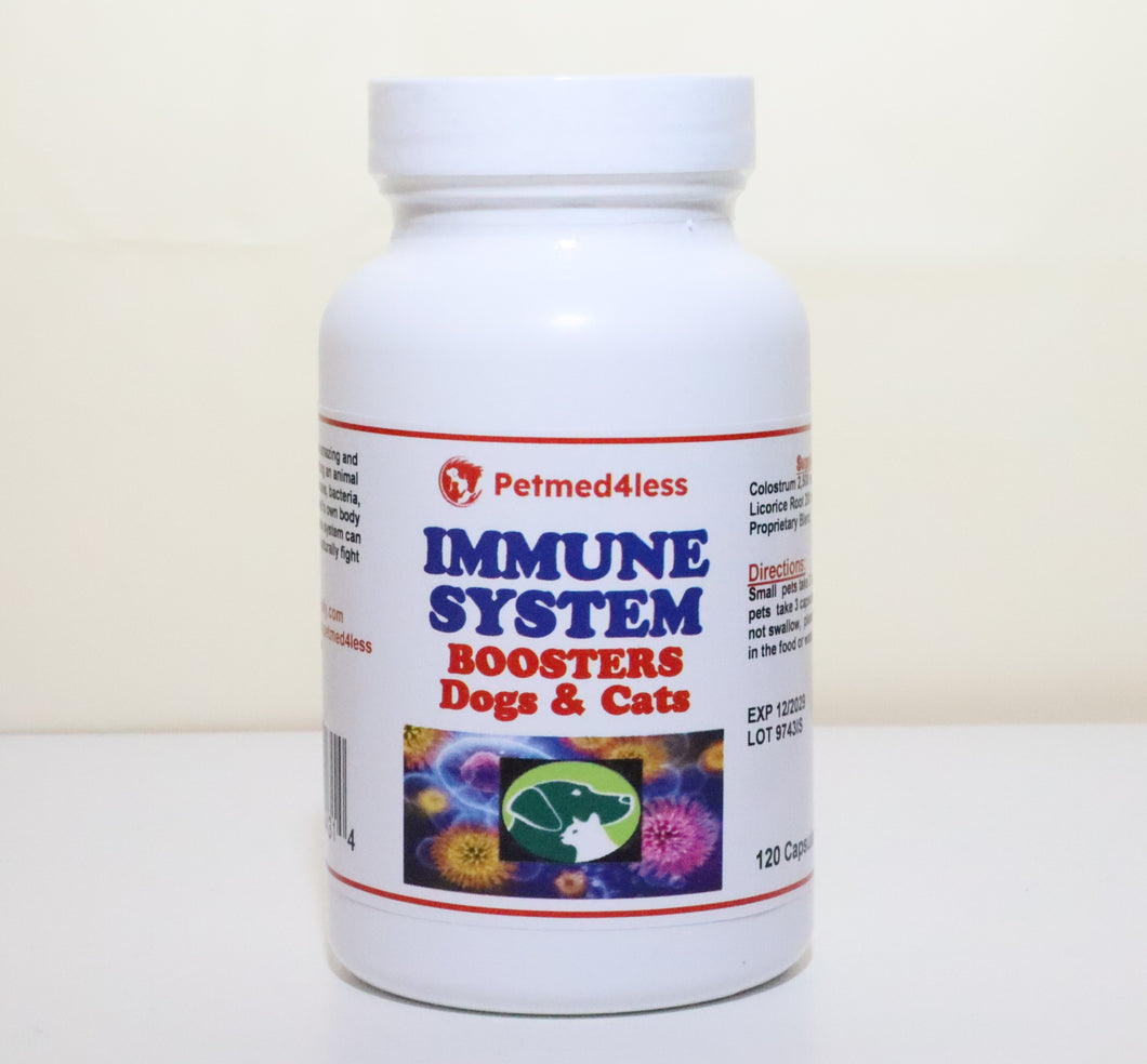 IMMUNE SYSTEM CARE FOR DOGS & CATS 120 Capsules - Made in USA