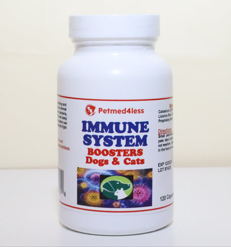 SOPORTE DEL SISTEMA INMUNITARIO DE PERROS Y GATOS - 120 Capsules - Made in USA