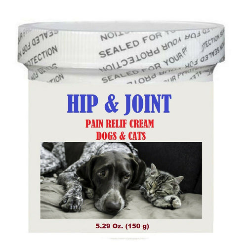 HIP & JOINT PAIN RELIEF CREAM FOR PETS - DOGS AND CATS - MADE IN USA