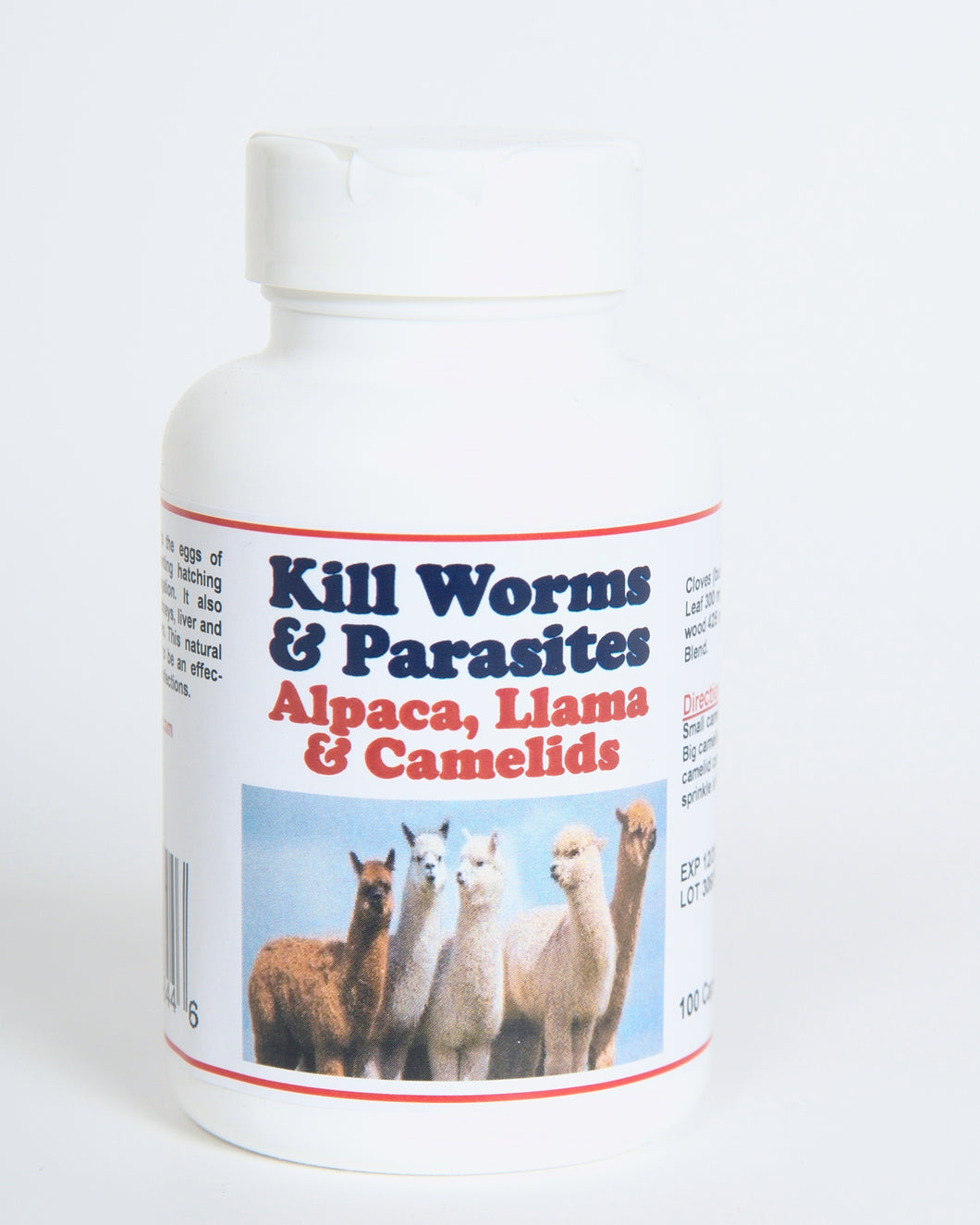 Alpaca, Vicuña, Llama and Camelids Anti-parasites Anti-Worms - Made in USA