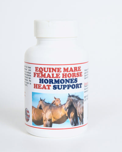 MARE HEAT SUPPORT - FEMALE HORSE HEAT TIME - (120 Capsules - Made in USA)