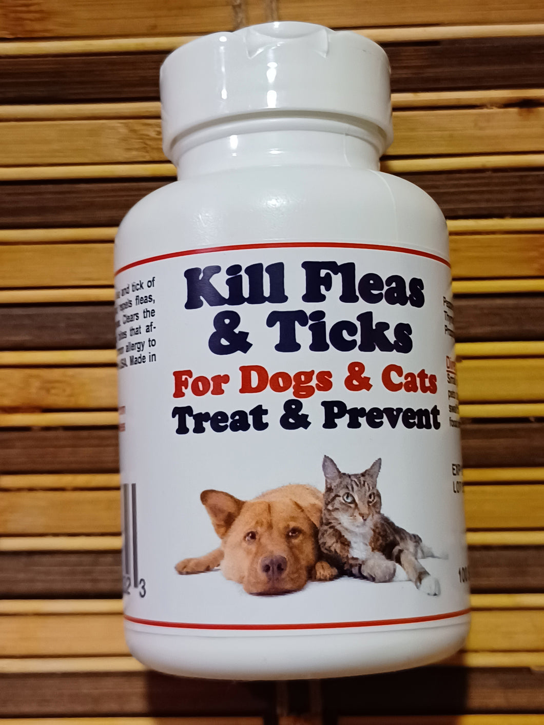 KILL FLEA & TICK DOGS & CATS - FROM INSIDE OUT - 100% NATURAL HERBAL - USA